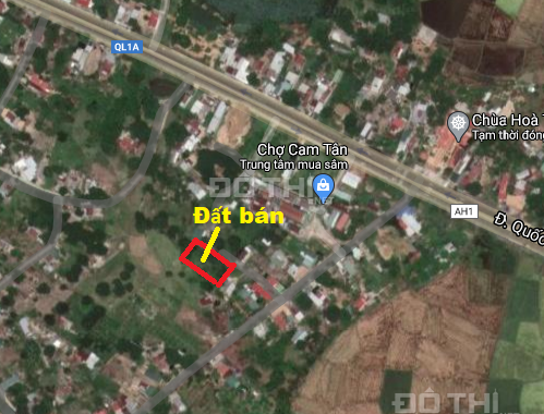 Bán đất thổ cư gần chợ Cam Tân, gần đường QL1A. Diện tích 6mx28m