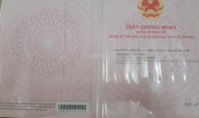 CC bán đất Phường 7, Tp.Cà Mau, Cà Mau diện tích 464m2, giá 2,4 tỷ