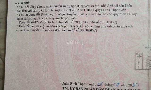 Bán đất ngay ngã tư Nguyễn Xí với Phạm Văn Đồng, DT 48m2, giá 5.1 tỷ, HXH