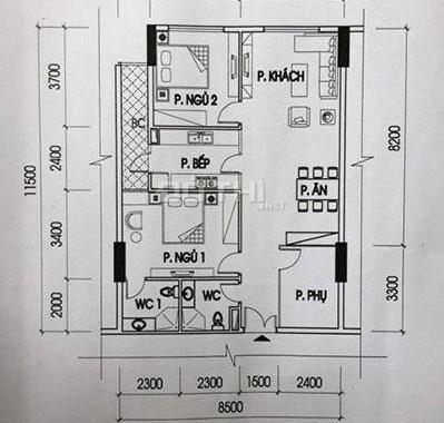Bán căn 2 ngủ view nội khu tòa A1 tầng trung 10 - 15 giá siêu hợp lý 24tr/m2 thôi, 2.207 tỷ