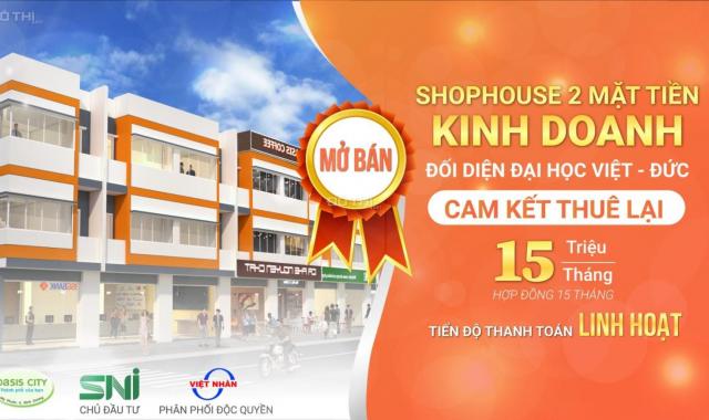 Đầu tư mua shophuose tại Oasis city trong hai năm đem về lãi 1 tỷ VND