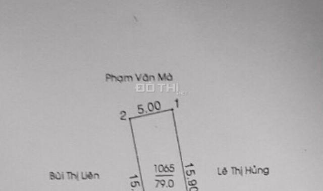 Đất khu 7 Phú Lợi hẻm 220 Huỳnh Văn Lũy diện tích: 5x16 (79m2)