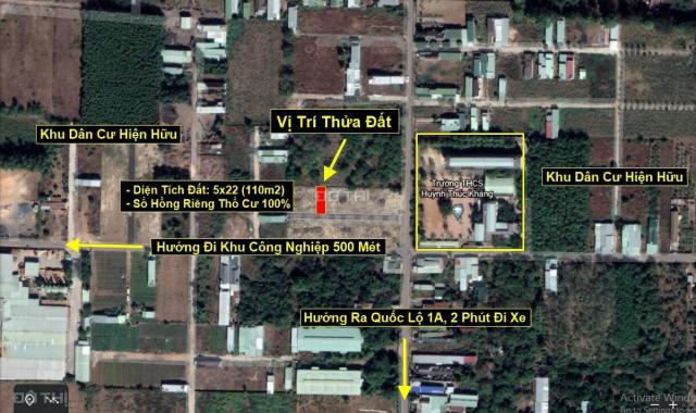 Bán lô đất nền thổ cư 100% liền kề KCN Bàu Xéo. Đối diện trường cấp 2 Huỳnh Thúc Kháng
