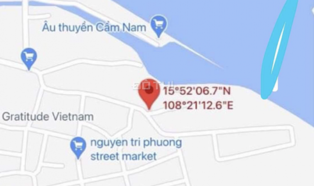 Bán lô đất 2 mặt tiền đường Nguyễn Khoa, Cẩm Nam. DT: 5,2x17m, gần cầu mới, giá 1,7 tỷ