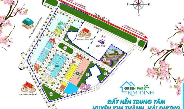 Bán đất nền dự án tại dự án Green Park Kim Đính, Kim Thành, Hải Dương diện tích 100m2 giá 18 tr/m2