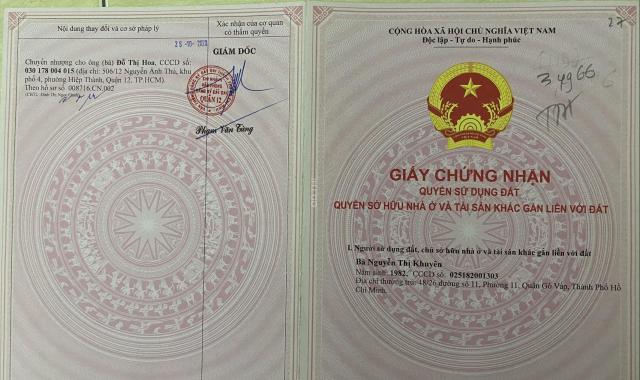 Bán đất đường Nguyễn Văn Quá, Phường Tân Thới Hiệp, Quận 12. Giá 3.1 tỷ (Chính chủ)