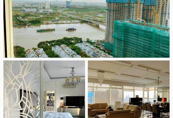 Penthouse Saigon Pearl cho thuê tại block Sapphire 1 tầng cao, có DT 230m2