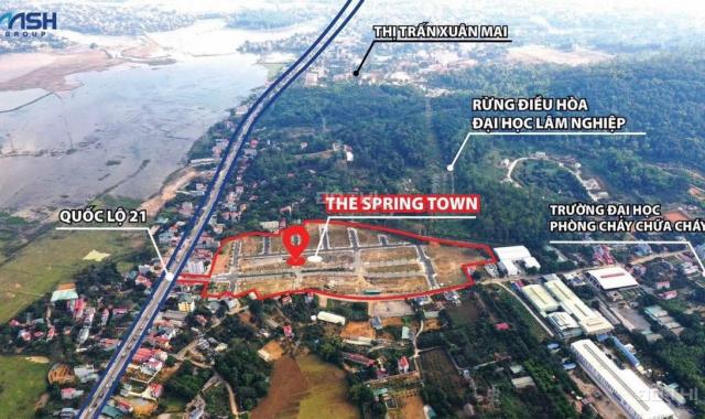 Bán suất ngoại giao đất nền phân lô Xuân Mai Spring Town, 85m2, giá gốc 15tr/m2, 50 ngày ra sổ
