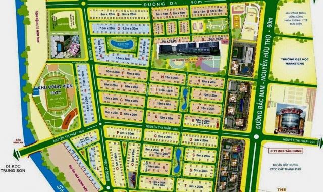 Bán đất nền dự án tại đường 5, Phường Tân Hưng, Quận 7, Hồ Chí Minh diện tích 100m2 giá 155 tr/m2