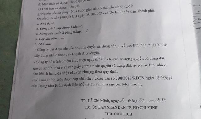 Bán đất tại phường Tân Thới Hiệp, Quận 12 diện tích 219 mét vuông