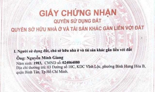 Bán lô đất mặt tiền hẻm 881 Quốc Lộ 1A, Bình Hưng Hòa A, Bình Tân