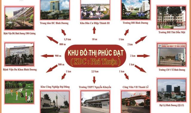 Bán đất KDC Phúc Đạt, trung tâm Thủ Dầu Một, Bình Dương