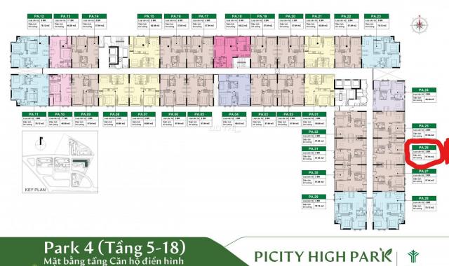 Căn hộ PiCity High Park 4 - 57,64m2 - 2PN - view Đông - 2,121 tỷ (VAT) + chênh, quý 3/2022 nhận nhà