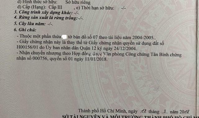 Bán nhà 4x13m 2 lầu 3PN 1 sẹc Tân Thới Nhất 2 P Tân Thới Nhất, Quận 12, rẻ 3.490 tỷ