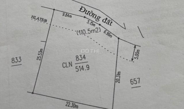 Bán lô đất Vĩnh Tân DT 515m2 giá 3.1 tỷ có 240m2 thổ cư trên đường Trường Lái