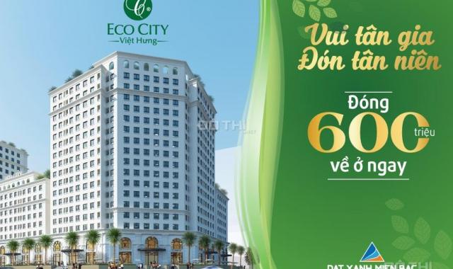 2,15 tỷ sở hữu căn 65m2 có ban công tại Eco City VH. Nhận nhà ở ngay có sẵn NT, HT vay 0%/ 2 năm