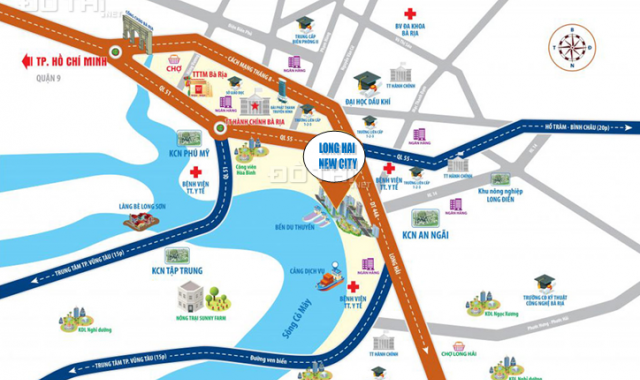 Bán đất dự án Long Hải New City nhận giữ chỗ 50tr/nền ngay hôm nay giá 35tr/m2 Lh 0903 066 813