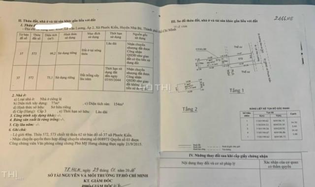 Nhà 1 lầu mặt tiền Lê Văn Lương, Phước Kiển, Nhà Bè. 5*35m, 13 tỷ