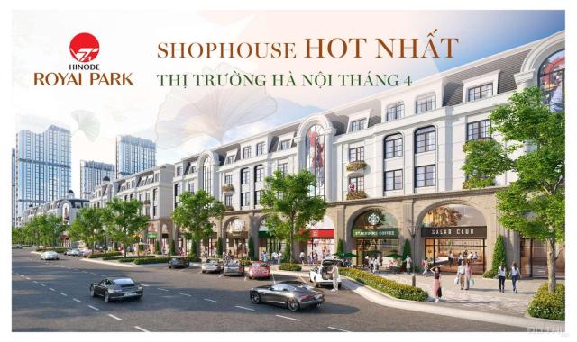 Bán shophouse 2 mặt tiền Hinode Royal Park. Giá chỉ từ 65tr/m2, chiết khấu tới 8% GTCH