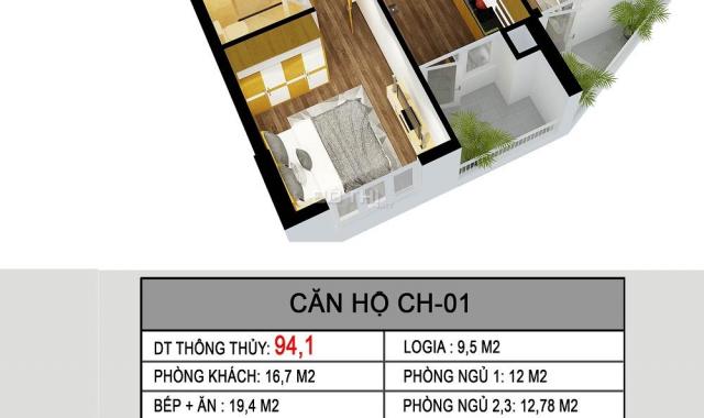Chuyển nhượng lại gấp căn góc 3 phòng ngủ chung cư 536A Minh Khai, gần Times City
