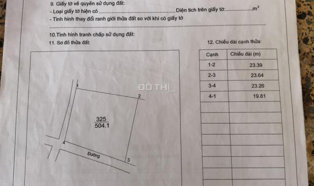 Bán đất tại đường liên xã, Xã Đại Thành, Quốc Oai, Hà Nội diện tích 500m2 giá 850 triệu