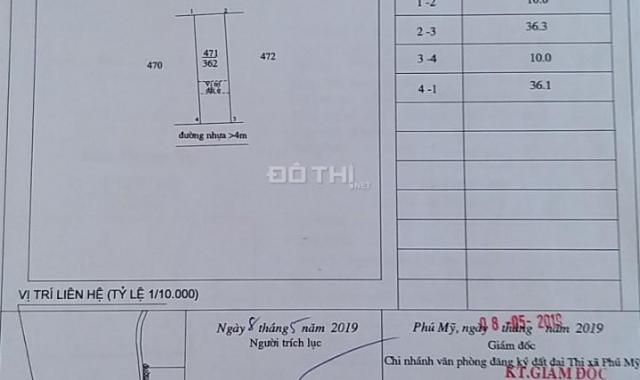 Bán đất tại đường Hắc Dịch, Xã Phú Mỹ, Phú Mỹ, Bà Rịa Vũng Tàu giá 1.5 tỷ, LH 0903 066 813