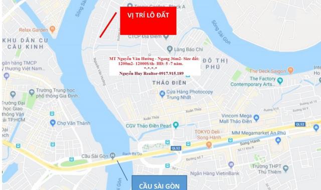 Cho thuê nhà 2MT Nguyễn Văn Hưởng - DT: 560m2 - Giá: 180 triệu/tháng