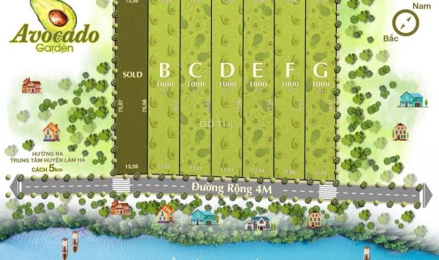 Bán nền đất 2 mặt tiền view hồ của dự án Minh Anh Garden