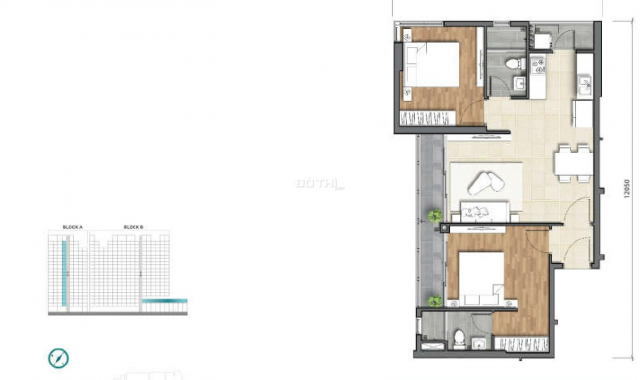Chủ bán căn hộ D'Lusso Quận 2, tầng 8, góc, view sông, 74m2, nhận nhà Q4 2021, giá rẻ 0914538498