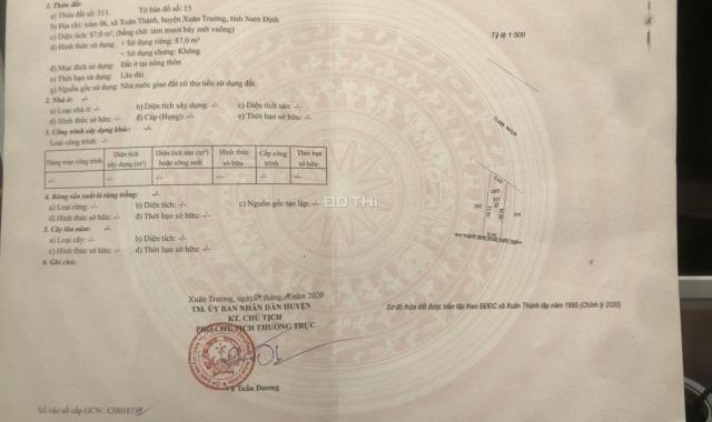 Cần bán 3 lô đất xã Xuân Thành huyện Xuân Trường Tỉnh Nam Định