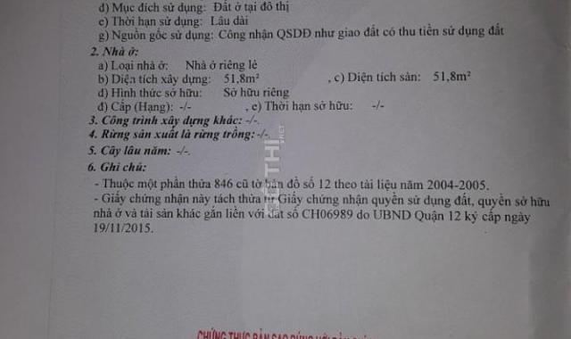 Bán đất 2 MT hẻm Hiệp Thành 13 Quận 12, 8mx22m, 162m2, giá: 6,250 tỷ