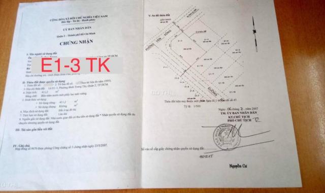 Bán đất thế kỷ 21 đường lê hữu kiều mặt tiền sông lô góc E1.3 (411.2m2) 224 triệu/ m2, 0909.972.783