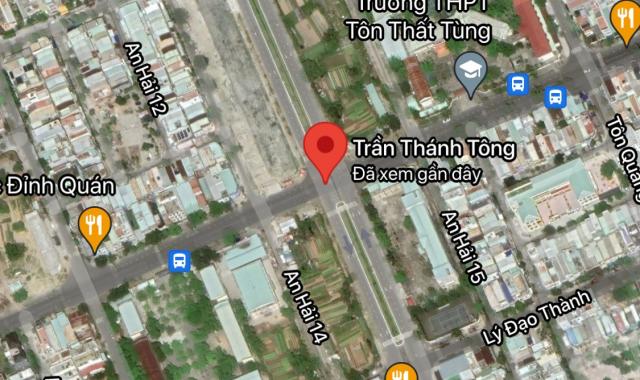 Bán đất mặt tiền đường Trần Thánh Tông, Phường Nại Hiên Đông, Quận Sơn Trà, DT: 190m2. Giá: 10,5 tỷ