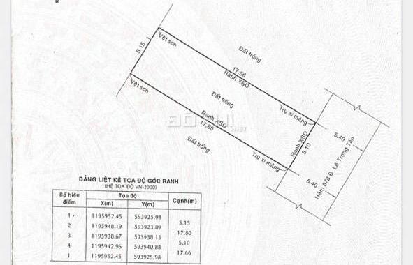 Đất 578 Lê Trọng Tấn DT 5x18m. Giá 6.4 tỷ