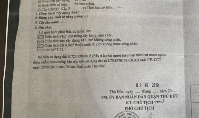 Chính chủ cần bán nhà đường Quốc Lộ 13, Hiệp Bình Phước, TP. HCM