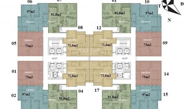 Bán gấp! Căn hộ 23 Duy Tân, 1808(71,3m2) & 1811(91.7m2) &1810(96,7m2), 29tr/m2, 0782.406.773