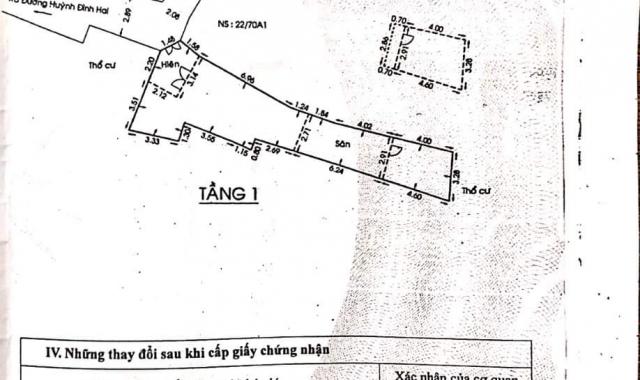 Bán nhà Huỳnh Đình Hai, P14, Bình Thạnh 77m2, giá 5.6 tỷ