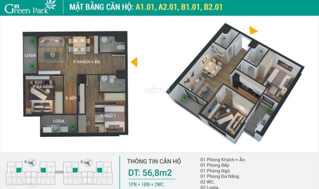 Quỹ căn độc quyền giá tốt nhất dự án tại Phương Đông Green Park