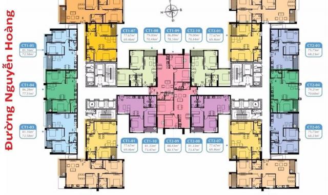 Căn hộ Mỹ Đình Plaza 2, 70m2 chia 2 ngủ full đồ đẹp như hình ảnh, tầng cũng đẹp