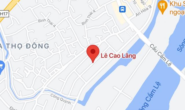 Bán đất đường Lê Cao Lãng, Phường Hòa Thọ Đông, Quận Cẩm Lệ. DT: 100m2, giá: 3,2 tỷ