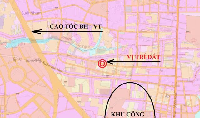 Đất thị xã Phú Mỹ, 22m mặt tiền đường QH 30m giá 2,6 tr/m2
