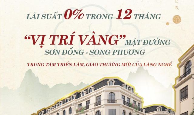 Sở hữu ngay căn shophouse Sơn Đồng, đã có sổ đỏ, hỗ trợ 70%, LS 0% trong 12 tháng. LH: 0963208188
