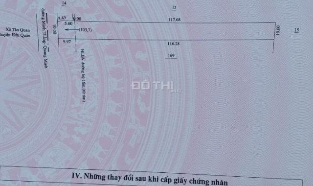 Bán 1 sào đất cây ăn quả MT đường liên xã, xã Quang Minh, Chơn Thành