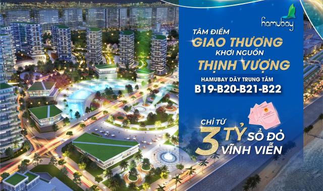 Bán lô góc 126m2 mặt biển dự án Hamubay TP Phan Thiết, lô góc Đông Nam, giá bằng 1 nửa chủ đầu