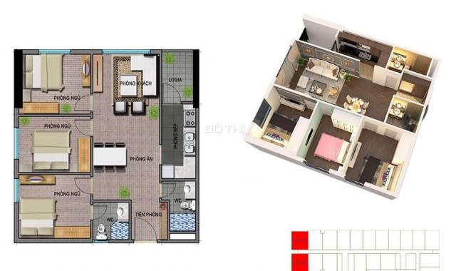 Cho thuê 3 căn hộ Ecohome 3, DT 62 - 80m2, giá 6.5- 8tr/th, full đồ. LH 0978 558 453