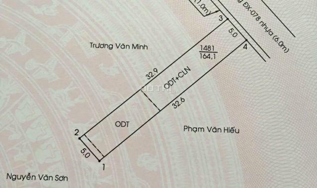 Bán đất tại đường DX 076, Phường Định Hòa, Thủ Dầu Một, Bình Dương diện tích 164m2 giá 3.1 tỷ