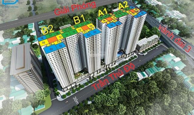 Cho thuê căn hộ chung cư tại dự án Green Park Trần Thủ Độ, Hoàng Mai, Hà Nội diện tích 60m2