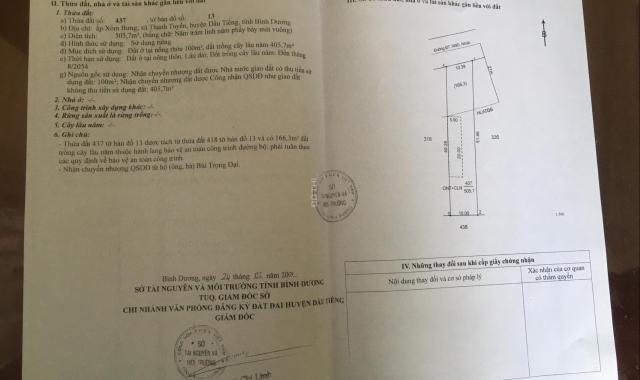 Chính chủ cần bán lô đất xã Thanh Tuyền MT đường ĐT 749D