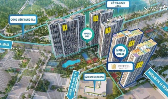 Bán căn 2PN + 2 VS giá chỉ 2,4 tỷ rẻ nhất dự án, view đẹp tầng trung Imperia Smart City