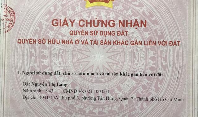 Bán nhà Trần Xuân Soạn, Tân Hưng, Q7, 87m2, 5 tỷ chốt